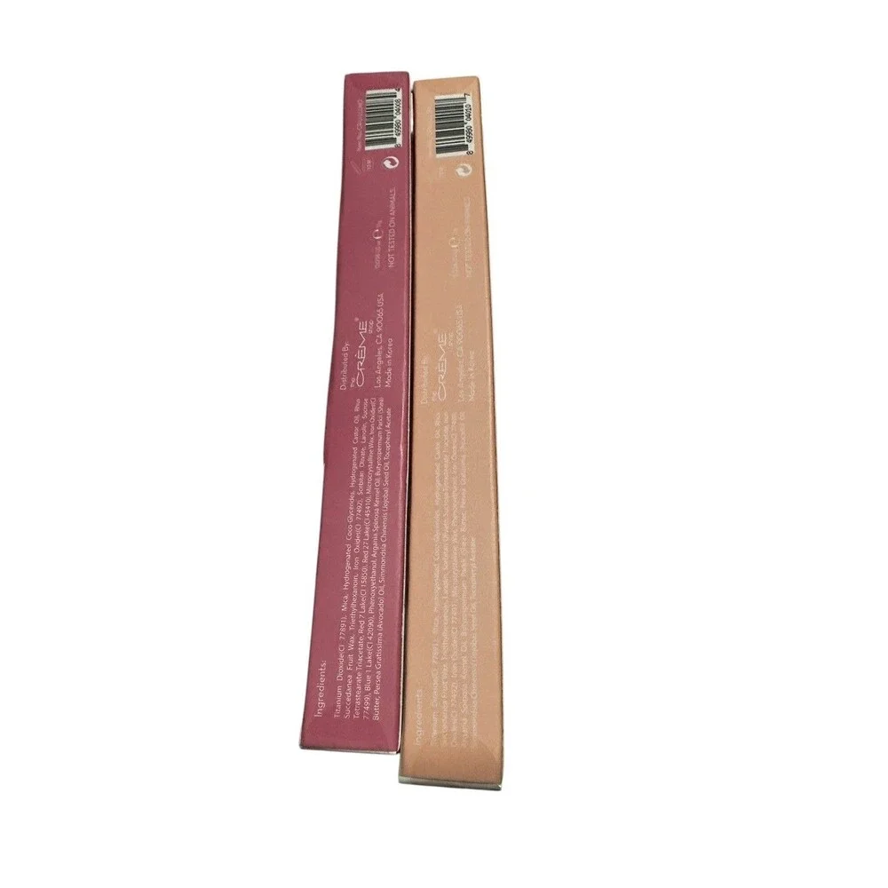 New! 2PK The Creme Shop LipLock Lip Liner *Sup Nude* & *Mauve Over*